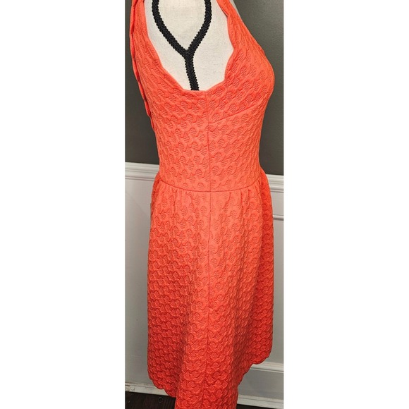 Maeve XS Orange Spring Fit & Flare Skater Dress Pockets Sleeveless Vacation EUC - Picture 4 of 7